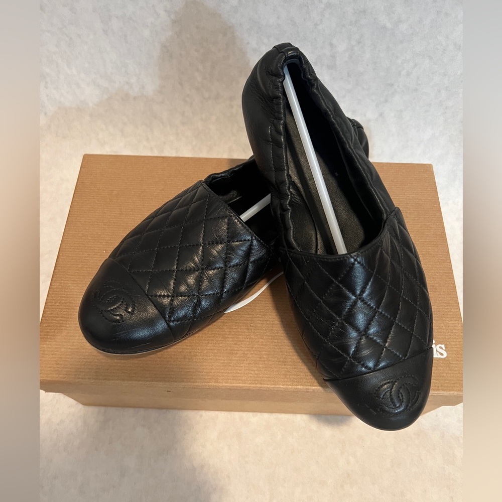 Chanel leather shoes